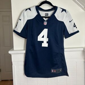 NFL On Field Dallas Cowboys Dak Prescott Jersey, Women’s Small. Like new